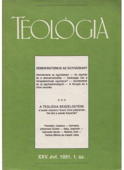 Szennay András - Teológia 1991/1. Szennay András - Teológia 1991/1., Budapest 1991 antikvár könyv