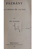 Sík Sándor - Pázmány. Az ember és az író (Aláírt)