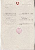  - A budapesti Svájci Nagykövetség Kivándorlási Osztálya oltalomlevele (1944)