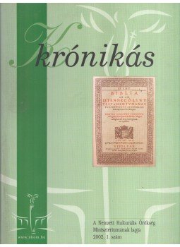 Kőhalmi Andrea - Krónikás 2002/1., Budapest 2002 antikvár könyv