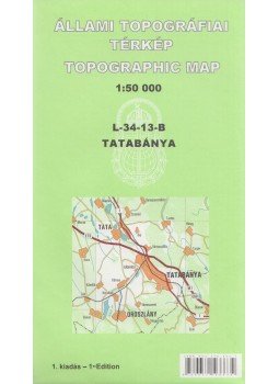  - Állami topográfiai térkép Tatabánya (1:50 000), Budapest 2003 antikvár könyv
