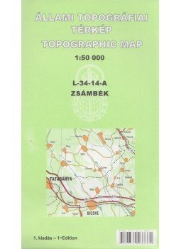  - Állami topográfiai térkép Zsámbék (1:50 000), Budapest 2003 antikvár könyv
