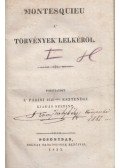 Montesquieu - A’ törvények lelkéröl I. kötet