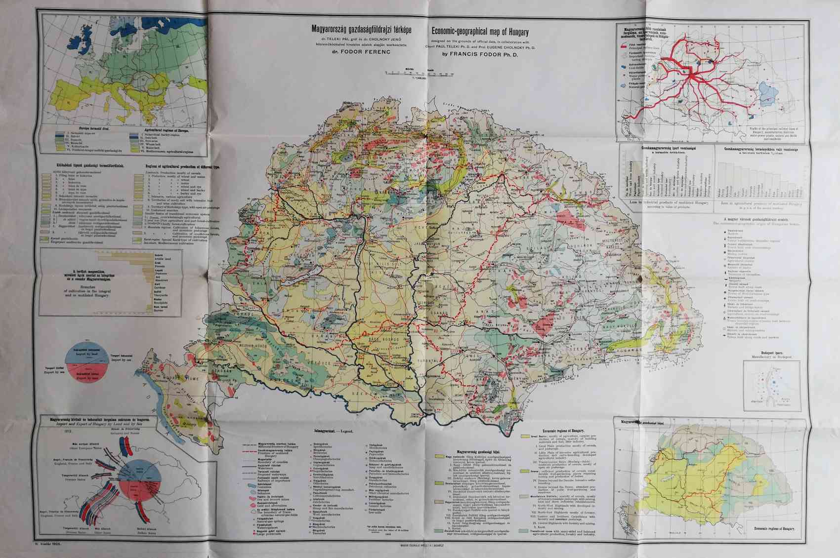 Fodor Ferenc - Magyarország gazdaságföldrajzi térképe