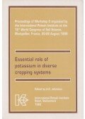 A. E. Johnston - Essential role of potassium in diverse cropping systems