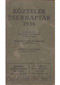 Buday Barna,Konkoly Thege Sándor dr. - Köztelek Zsebnaptár 1936
