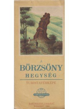  - A Börzsöny hegység turistatérképe, Budapest 1964 antikvár könyv