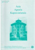 Holló István - Acta Agraria Kaposváriensis Volume 8 No 3 2004