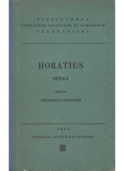 Horatius, Flaccus Quintus, Friedericus Klingner - Q. Horati Flacci - Opera Horatius, Flaccus Quintus, Friedericus Klingner - Q. Horati Flacci - Opera, Lipsiae 1959 antikvár könyv