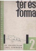 Bierbauer Virgil,Komor János - 4 szórványszám a Tér és Forma 1931-1934-es évfolyamaiból