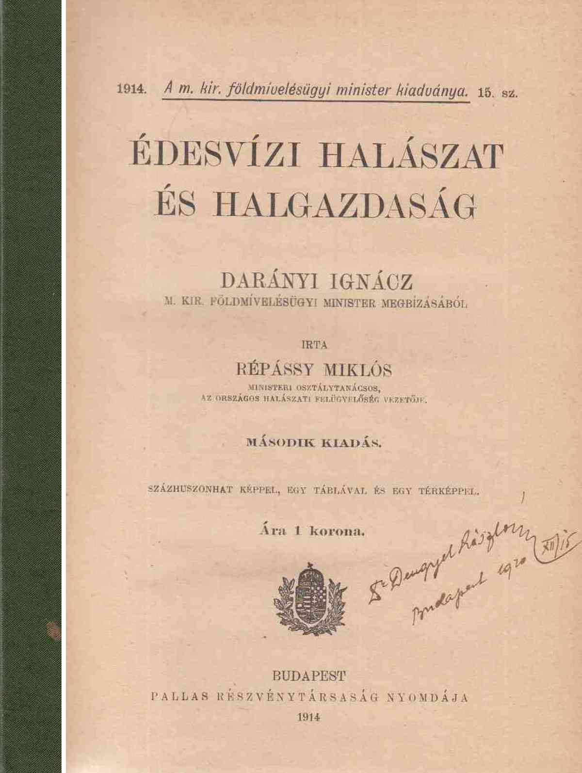 Répássy Miklós - Édesvízi halászat és halgazdaság