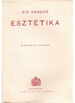 Sík Sándor - Esztétika, Budapest 1942 antikvár könyv