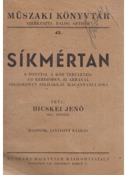 Bicskei Jenő - Síkmértan, Budapest 0 antikvár könyv