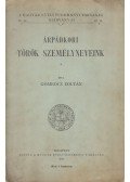 Gombocz Zoltán - Árpádkori török személyneveink