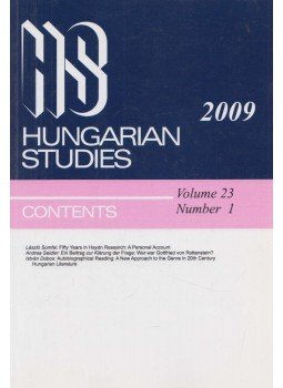 Thomas Cooper, József Jankovics, Andrea Seidler - Hungarian Studies 2009 Thomas Cooper, József Jankovics, Andrea Seidler - Hungarian Studies 2009, Budapest 2009 antikvár könyv