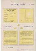  - Schutz-Pass – a Svéd Királyi Követség által kiállított, aláírt, bélyegzővel hitelesített oltalomlevél (1944. augusztus)