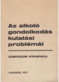 Salamon Jenő,Benedek László,Kósáné Ormai Vera,Székely Tiborné - Az alkotó gondolkodás kutatási problémái
