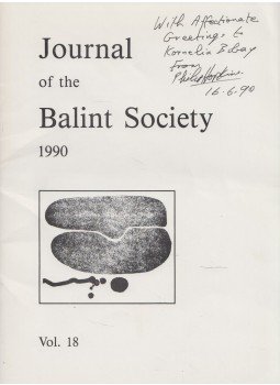 Dr. Philip Hopkins - Journal of the Balint Society 1990 Vol. 18 (dedikált), London 1990 antikvár könyv