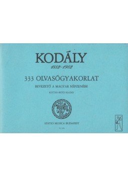 Kodály Zoltán - 333 olvasógyakorlat Kodály Zoltán - 333 olvasógyakorlat, Budapest 1958 antikvár könyv