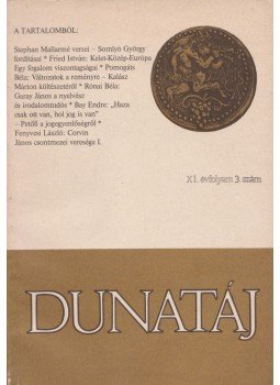 Csányi László - Dunatáj XI. évfolyam 3. szám, Budapest 1988 antikvár könyv