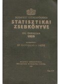 Dr. Illyefalvi I. Lajos - Budapest székesfőváros statisztikai zsebkönyve XIV. évfolyam 1929