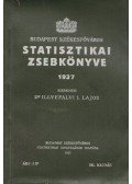 Dr. Illyefalvi I. Lajos - Budapest székesfőváros statisztikai zsebkönyve 1937