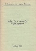 Jenei László - Mészöly Miklós irodalmi munkássága