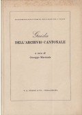 Giuseppe Martinola - Guida Dell'Archivio Cantonale