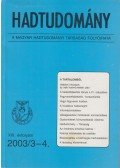 Nagy László,Horváth István - Hadtudomány XIII. évfolyam 2003/3-4.