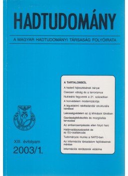 Nagy László - Hadtudomány XIII. évfolyam 2003/1., Budapest 2003 antikvár könyv