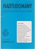 Dr. Padányi József (szerk.),Horváth István - Hadtudomány XIV. évfolyam 2004/3-4.