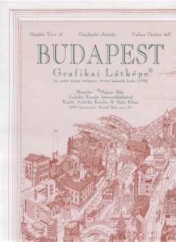 Magyar Béla - Budapest Grafikai Látképe, Szentendre 1992 antikvár könyv