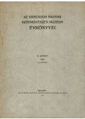Csánky Dénes - Az Országos Magyar Szépművészeti Múzeum Évkönyvei X. kötet 1940