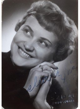  - Lehoczky Éva (1925–2016) operaénekesnő portréja (Aláírt), Budapest 1956 antikvár könyv