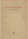 Moravcsik Gyula - Antik tanulmányok  XIV. kötet 2. szám