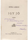 Móra László - Így jó (Dedikált)