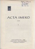 Alkér Tibor Frigyes - Acta Imeko 1958 1. (dedikált)