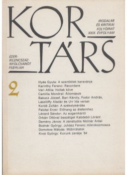 Száraz György - Kortárs 1985/2. Száraz György - Kortárs 1985/2., Budapest 1985 antikvár könyv