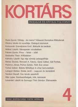 Kovács Sándor Iván - Kortárs 1979. Április Kovács Sándor Iván - Kortárs 1979. Április, Budapest 1979 antikvár könyv