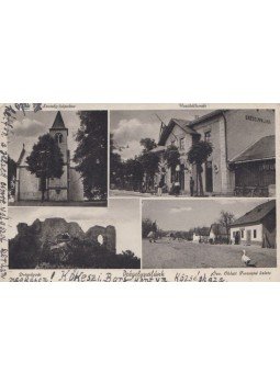  - Drégelypalánk - Szondy-kápolna, Vasútállomás, Drégelyvár, Özv. Oblatt Ferencné üzlete  (képeslap),  0 antikvár könyv