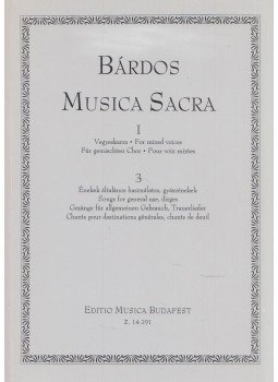 Bárdos Lajos - Musica Sacra I/3. Bárdos Lajos - Musica Sacra I/3., Budapest 2001 antikvár könyv