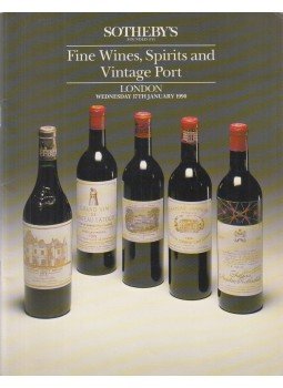  - Sotheby's - Fine and Rare Wines, Spirits, Vintage Port, London 1990 antikvár könyv