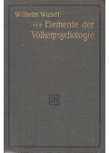 Wundt, Wilhelm - Elemente der Völkerpsychologie