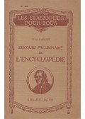D'Alembert - Discours préliminaire de l'encyclopédie