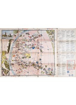  - Budapest illusztrált térképe (1937), Budapest 1937 antikvár könyv