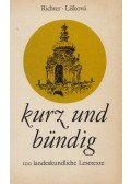 Manfred Richter,Danusa Lisková - Kurz und bündig