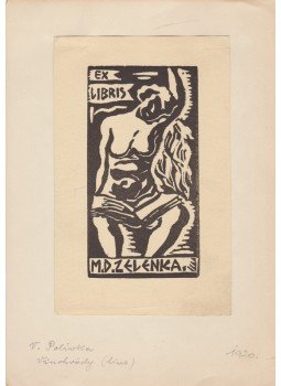 Fery Antal, Gyulai Líviusz, François Rohmer, Václav Polívka, Diskay Lenke - Magyar és külföldi grafikusok által részben aláírt Ex Librisek gyűjteménye, Prága 1920 antikvár könyv