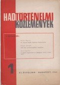 Dr. Mucs Sándor - Hadtörténelmi közlemények XI. évfolyam 1964/1.