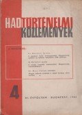 Dr. Mucs Sándor - Hadtörténelmi közlemények XI. évfolyam 1964/4.