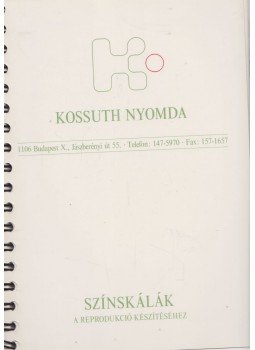 - Színskálák a reprodukció készítéséhez - Színskálák a reprodukció készítéséhez, Budapest 1993 antikvár könyv